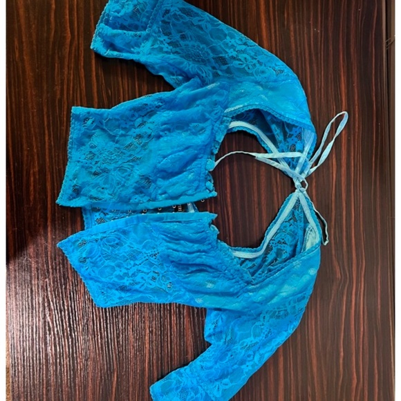 Urban Outfitters Tops - Blue XS Urban Outfitters Lace Going Out Top